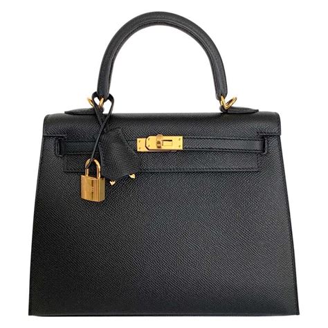 hermes kelly 25 black gold hardware|Hermes kelly 25cm leather.